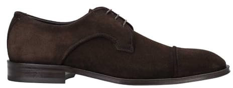 BOSS Herren Derrek_derb_sdctly DERBY, Dark Brown202, 43 EU (Herstellergröße : 9)