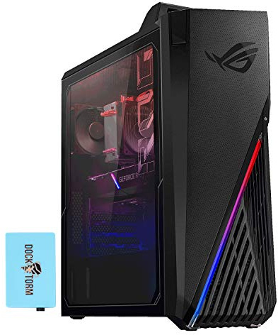 ASUS ROG Strix GA15 Gaming & Entertainment Desktop PC (AMD Ryzen 7 5800X 8-Core, 128GB RAM, 2TB PCIe SSD, RTX 3070, WiFi, Bluetooth, HDMI, USB 3.2, USB 3.1, Win 10 Pro) with Hub