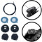 FIIXIT Fermeture rotative noire | 1 paire | Le remplacement parfait pour les lacets de chaussures de sport | Fermeture type boa | Fermeture démontée avec corde de 1 mètre et montage facile (Noir