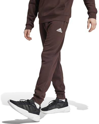 adidas Herren Essentials Fleece Regular Tapered Pants, Shadow Brown F23, XL