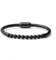 COAI Herren Leder Armband mit Naturstein Onyx Perlen M