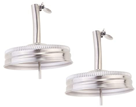 ABOOFAN Stylish Jar Lids Spout Wide Mouth Canning Lids for Liquor Syrup Sauce