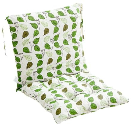 BeerMmay 2-teiliges Sitzkissen-Set mit Rückenteil, Polypropylen, Klassisch, Fest, Grün, 40x80cm, 2 Stück