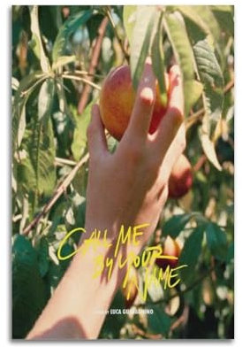 Zamm Leinwandposter Call Me By Your Name, Wandkunst, dekoratives Gemälde, Poster, 30 x 45 cm, ungerahmter Stil