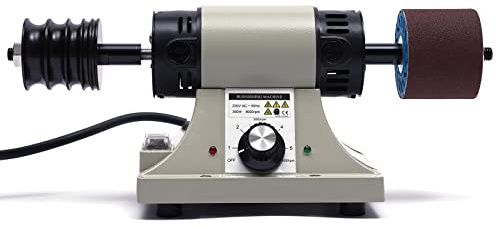 LANNADD Leder Poliermaschine, Schleifmaschine Poliergerät Edge Burnisher Machine Leder, Polierer Kantenschleifmaschine Lederpolierscheibe Geeignet für Alle Pflanzlich Gegerbten Lederprodukte