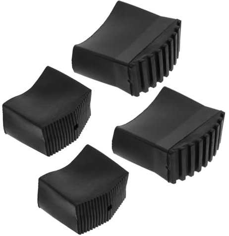 HOMSFOU 4 Piezas pies escalera plegables Accesorios para escaleras plegables Almohadillas goma para escaleras herrajes para pies escalera muebles del hogar cubierta pie pliegue