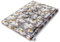 FDM Luna Hundebett Grosse Hunde 130x70 cm Wasserdicht rutschfest Hundekissen Polyurethanschaum mit Memory-Effekt Abnehmbarer Bezug Waschbar Grau/Gelb