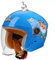 Offener Motorradhelm für Kinder mit Visier, ECE-geprüft, 3–14 Jahre, Jungen und Mädchen, 3/4-Halbhelm C-3,48-55CM