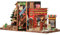 CUTEBEE Kit Book Nook - Serre-livres miniatures de Noël - Décoration de bibliothèque - Diorama - Kit de modélisation pour adultes - 2 pièces - Cottage de Noël