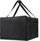 Praktische Pizza-Liefertasche, wasserdicht und fest, schwarz und rot (schwarz 50 x 35,5 cm)