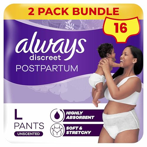 Always Discreet Post Partum Pants Large 8ct x2