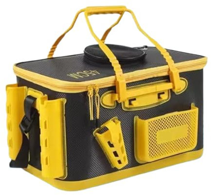 Live Bait - Portable Multifunctional Fish Storage Container for Outdoor Use | Durable Fishing Accessory for Kayaking, Boating, Camping or Sea Travel | Ideal