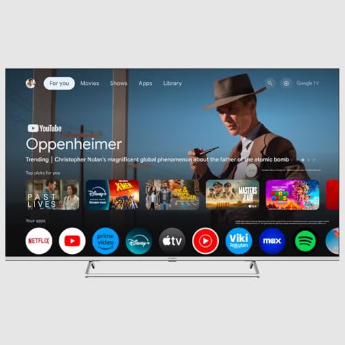 STRONG – Téléviseur QLED Ultra HD 4K SRT65UG8773C | 165cm (65 Pouces) – Smart TV connecté, Dolby Vision Atmos, DVB-T2/C/S2, Netflix (65 Pouces)