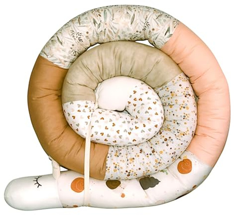 Bettschlange/Bettschnecke XXL (Motiv Maritim) Länge 250cm **personalisierbar**Seitenschläferkissen, Stillkissen (Schnecke)