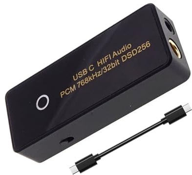 Hangsu Cuffie compatte di tipo C Uscita bilanciata 362mW Compatibile 16-600Ohm Cuffie HiFi Scheda audio