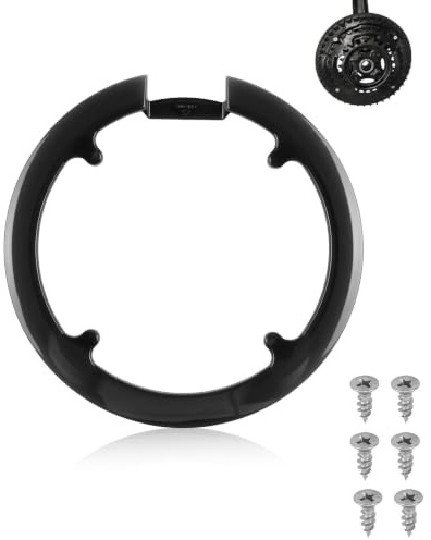 DAFNE Cubre Plato Bicicleta, Cubrecadena Plástico Bicicleta, Protector de Cadena Negro para Dientes, Protector de Eslabones de Cadena de Bicicleta, per Mountain Bike e Biciclette 42 Denti