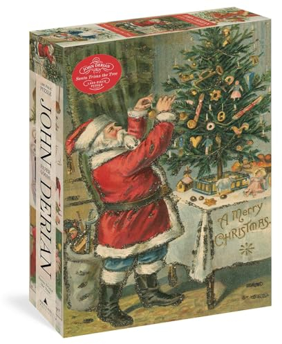 John Derian Paper Goods: Santa Trims The Tree 1,000-piece Puzzle
