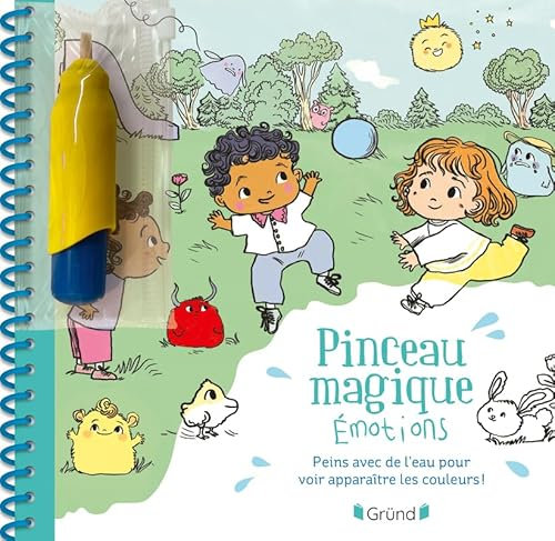 Pinceau magique – Emotions – Livre coloriage magique à l'eau avec un pinceau – À partir de 3 ans