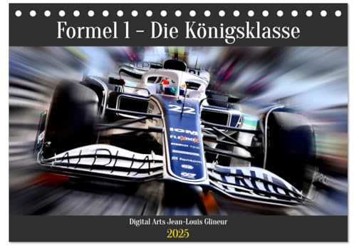 Formel 1 - Die Königsklasse (Tischkalender 2025 DIN A5 quer), CALVENDO Monatskalender