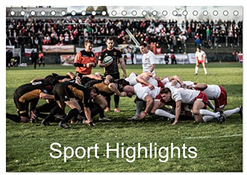 Sport Highlights (Tischkalender 2025 DIN A5 quer), CALVENDO Monatskalender