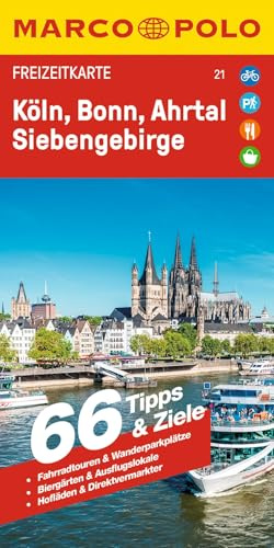 MARCO POLO Freizeitkarte 21 Köln, Bonn, Ahrtal, Siebengebirge 1:110.000