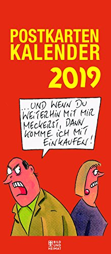 Postkartenkalender 2019: Cartoons von Peter Thulke