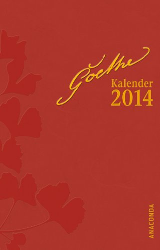 Kalender Goethe 2014: Taschenkalender