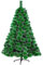 HENGMEI PVC Weihnachtsbaum Tannenbaum Christbaum Grün künstlicher mit Metallständer ca. Spitzen Lena Weihnachtsdeko (Grüne Tannennadeln mit Schnee-Effekt, 180cm)
