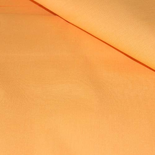 Pingianer 100% Baumwolle Uni Einfarbig Baumwollstoff Kinderstoff Meterware Handwerken Nähen Stoff (Orange, 100x160cm (9,99€/m))