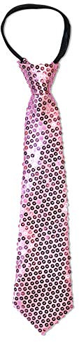 The Tie Co™ Adjustable Zip Fastening 34cm Glitter Sparkle Sequin Neck Tie