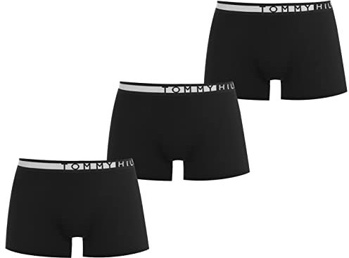 Tommy Hilfiger Men's 3p Trunk Wb Trunk, Pvhblack/Pvhblack/Pvhblack, M