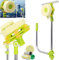 Window Cleaning Tool U Shaped Window Cleaner Washable External Window Washer with Telescopic Pole, Adjustable Various Angle, Window Cleaner Extendable Tool Kit, 2 in 1 Sponge Squeegee Household Wiper