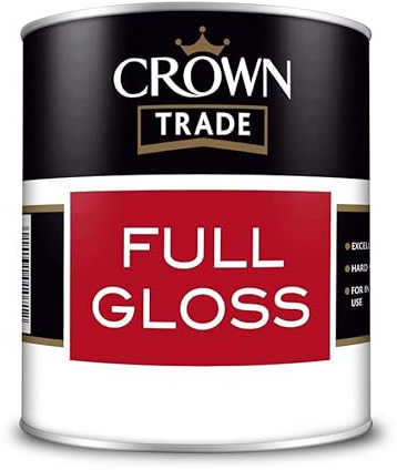 CrownTrade 1L Gloss Brilliant White Paint