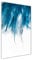 Tulup Glas-Bild Wandbild aus Glas - Wandkunst - Wandbild hinter gehärtetem Sicherheitsglas - Dekorative Wand für Küche & Wohnzimmer 70x140 - Sonstige - Blaue Federn - Blau