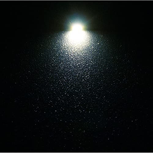 Lumonic 10x Superhelle LEDs vom Typ SMD 0402 - High Power LEDs mit Anschlussdraht zum selber Löten DIY in Farbe Kalt-Weiß 6000K - Durchmesser: 1x0,5mm