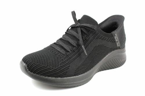 Skechers Ultra Flex 3.0 Brilliant Path, Zapatillas Mujer, Black Knit Trim, 37 EU