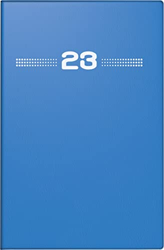rido/idé Wochenkalender Modell partner/Industrie I 2023 Blattgröße 7,2 x 11,2 cm blau