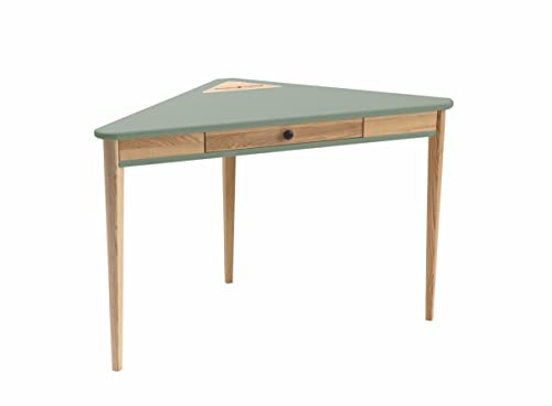Ragaba ASHME Bureau d'angle moderne en bois FSC® pour ordinateur portable 114 x 85 x 85 cm