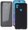 Hülle + Schutzfolie für Gigaset GS5 Lite (6.3), WXPPJ Schwarz Cover Case Weich Silikon TPU Schutzhülle Schale and 9H Gehärtetes Glas Protector Film für Gigaset GS5 Lite - Schwarz