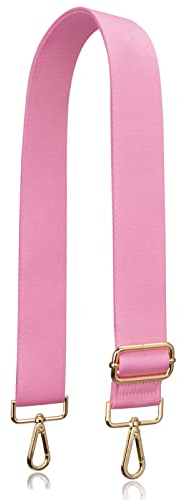 Allzedream - Correa gruesa de repuesto ajustable para bolso cruzado, Herrajes de oro rosa, M, Broche