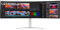 LG UltraWide Monitor Curved 49WQ95C, 49 Inch, 5120 x 1440, 144Hz, Nano IPS Display, VESA Display HDR 400, Nvidia G-sync Compatible, AMD FreeSync, Stereo Speakers, Ergonomic Design, USB Type-C, HDMI