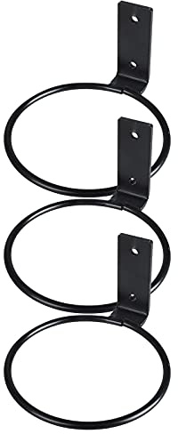 KAREN66 3/6 Stück Wandhalterung Blumentopf 20cm Metall Blumentopfhalter Blumentopf Halter Wandmontage Pflanzen Wandhalterung Pflanzenhalter Wand (3 Stück, One Size)