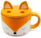 Mousehouse Gifts - Fox Mugs with Biscuit Holder Lids, Novelty Animal Mugs for The Whole Family