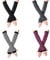 VEGCOO 4 Pairs Long Fingerless Gloves for Women, Stretchy Knitted Fingerless Glovesthumb Hole Arm Warmers Long Gloves (Red)