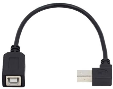 innov8 USB 2.0 B Type Male to Female Printer Extension Cable 0.2m (Down Angle)