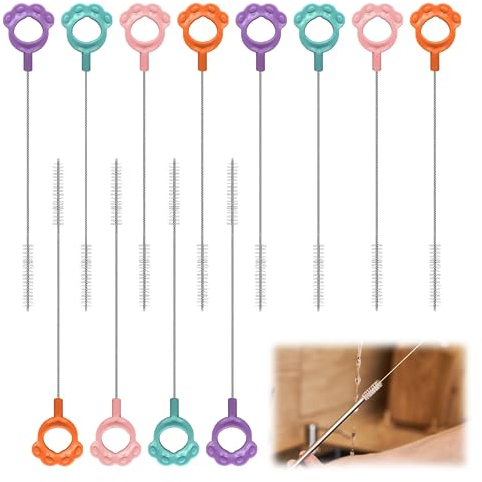 UTEFIF 12 cepillos de pajitas para la Limpieza de Tubos de ensayo de la Boquilla de la Tetera y Beber pajitas