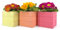 Set 3 Mini Cassette Quadrate 10x10x10 cm | Vasi per Piante Grasse con Interno in Plastica | Fioriere da Interno ed Esterno