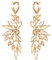 Clearine Ohrringe Hochzeit Braut Kristall Teardrop Marquise Cluster Bling Hängend Ohrstecker für Damen Champagner Gold-Ton