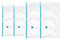Relaxdays Vakuumbeutel hängend, für Kleidung, 4er Set, 2 Größen, mit Haken, Kleidersäcke mit Ventil, transparent/blau