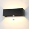 ledmo 30W LED Wandleuchten Außen mit Bewegungsmelder Auf und ab Einstellbarer Lichtstrahl 3000K Warmweiß IP65 Wasserdichte（schwarz）
